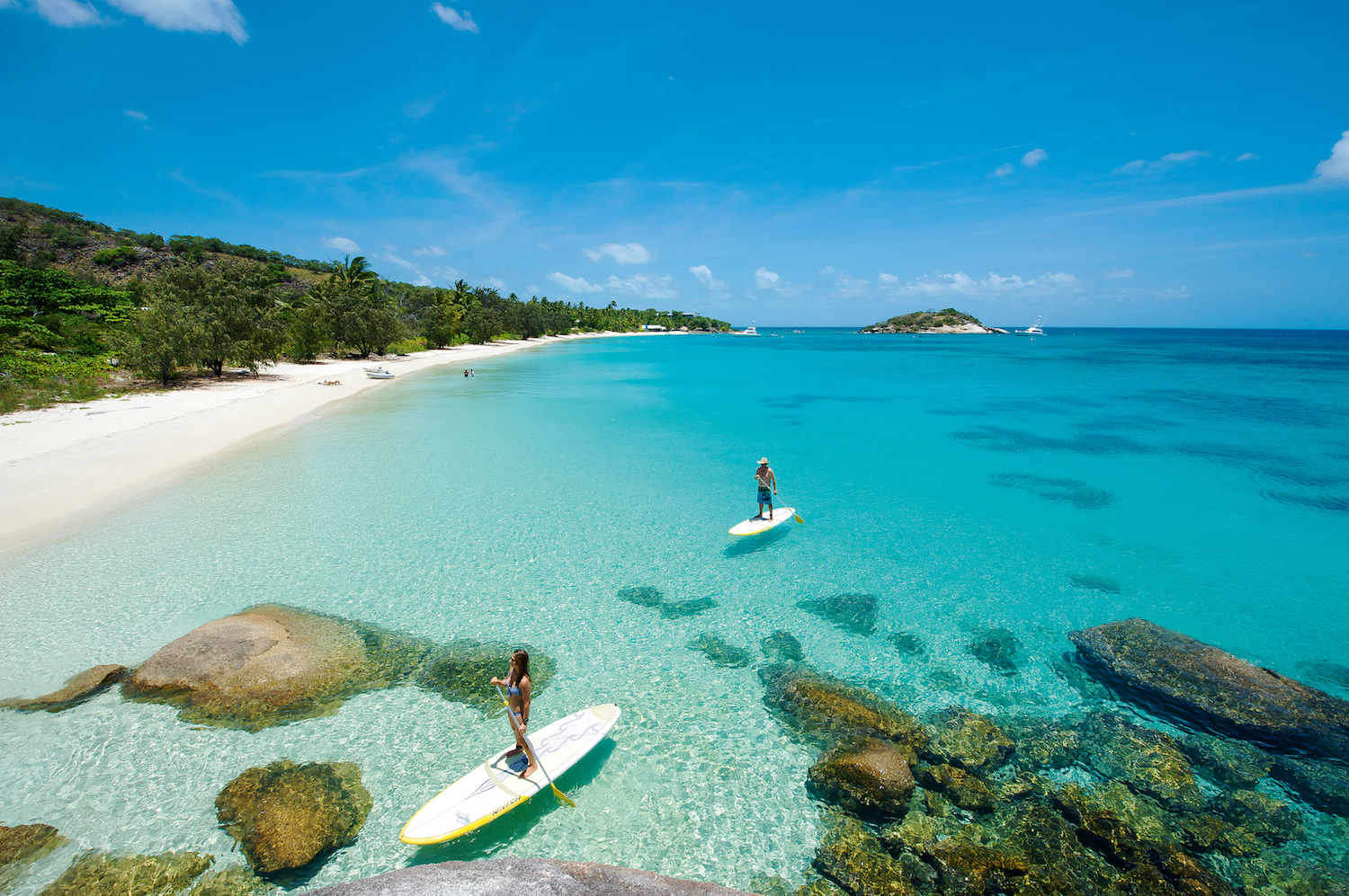 SUP board on Lizard Island on the Great Barrier Reef