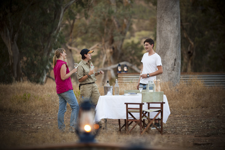 Outback luxury dining on the Arkaba Walk, Flinders Ranges, South Australia