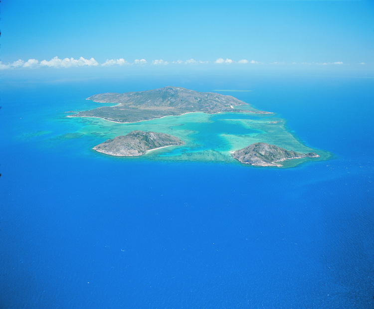 Flying over to Lizard Island on the Great Barrier Reef