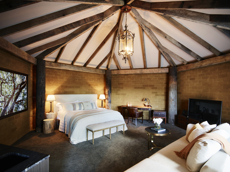 Treetops Bedroom at Pretty Beach House on the Bouddi Peninsula, New South Wales