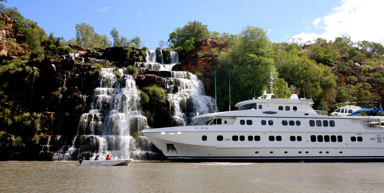 Visit where the big ships can't go on the True North - Kimberley Wilderness Cruise