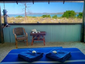 Rustic Luxury in Western Australia at Day bed at Kimberley Coastal Camp