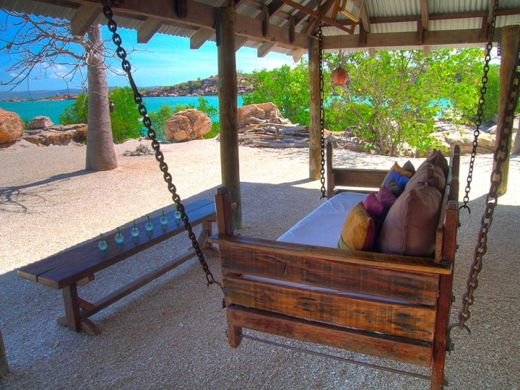 Day bed at Kimberley Coastal Camp