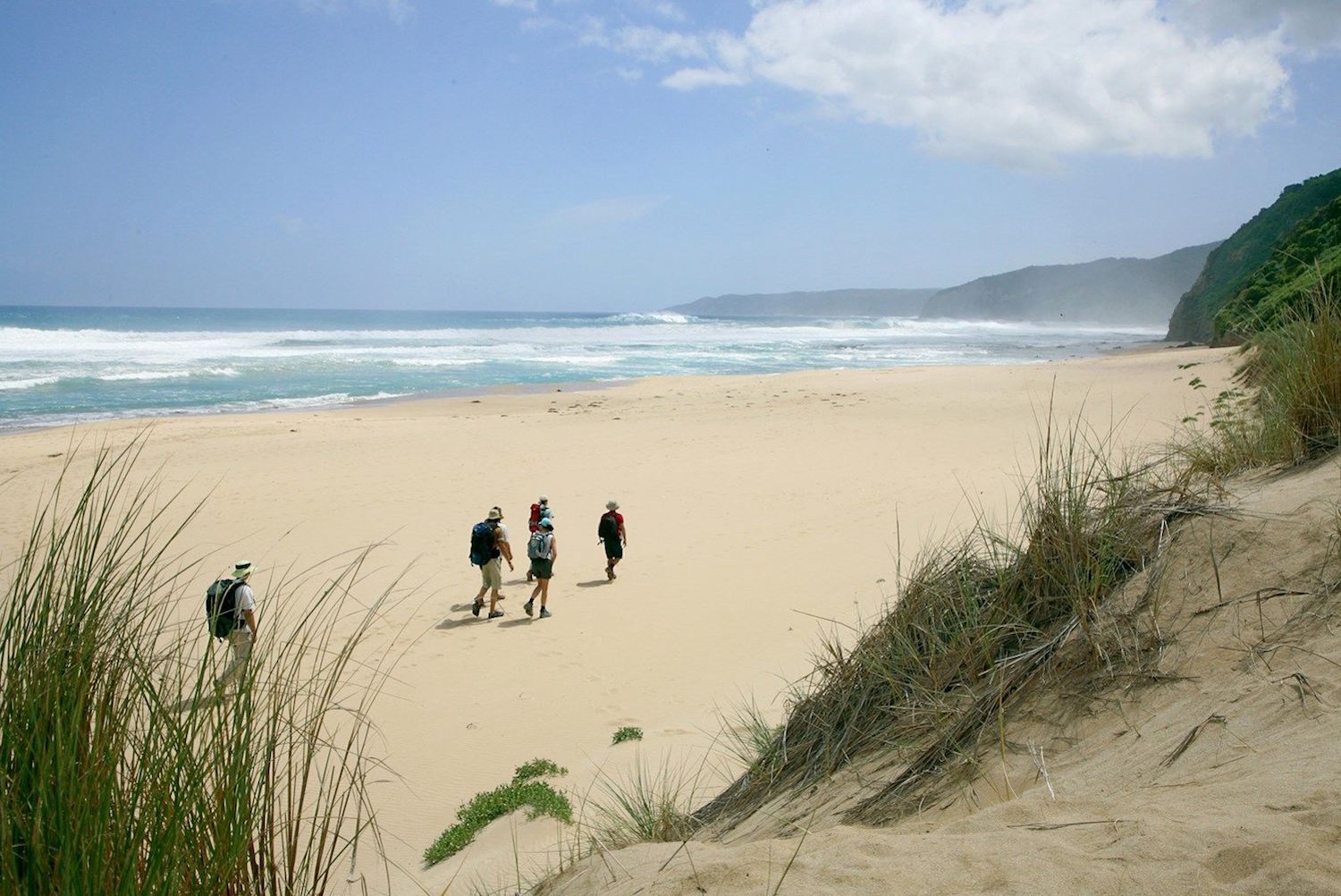 Johanna Beach walkers - Great Ocean Road