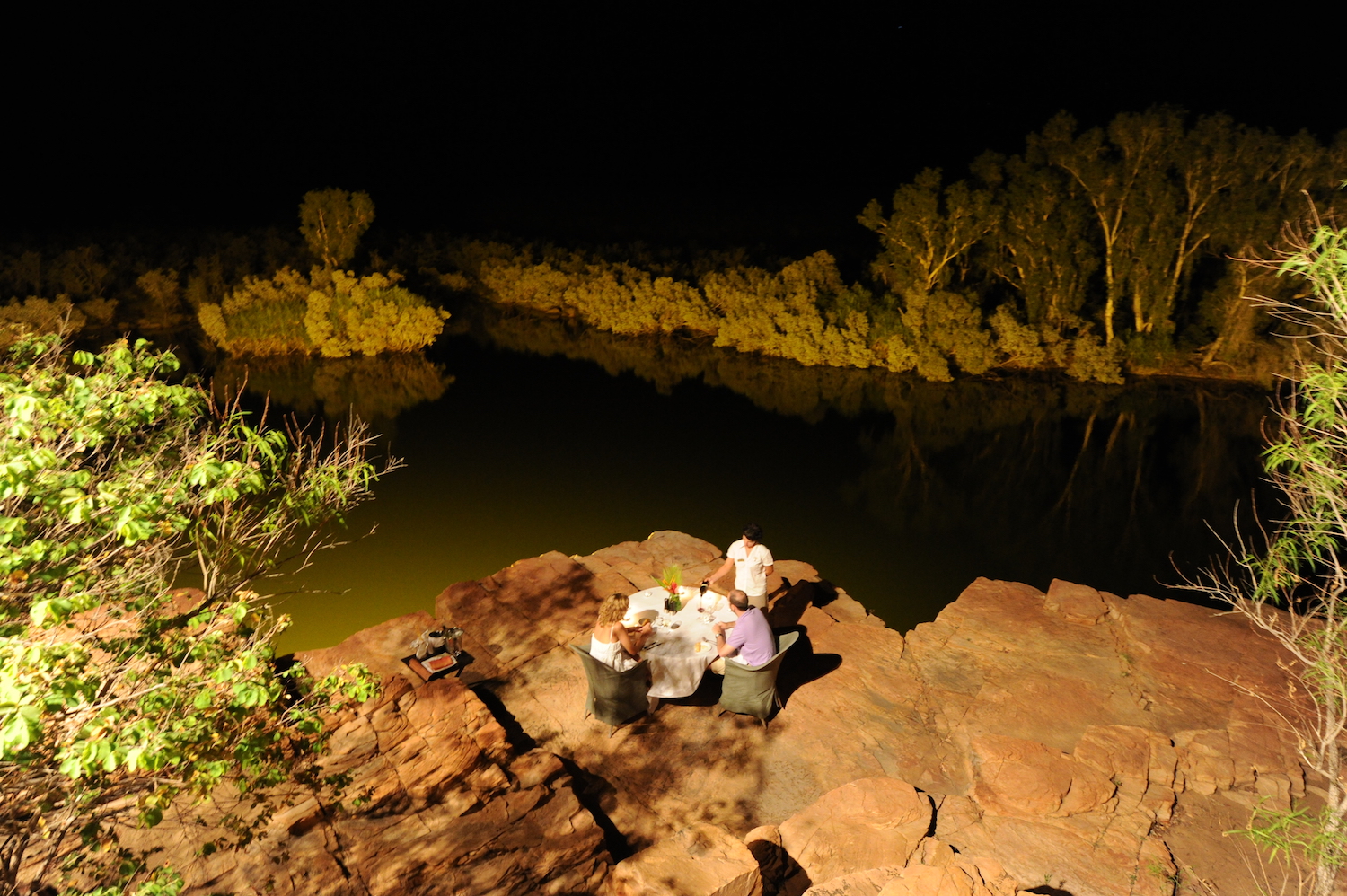 Fine dining in the remote wilderness at El questro