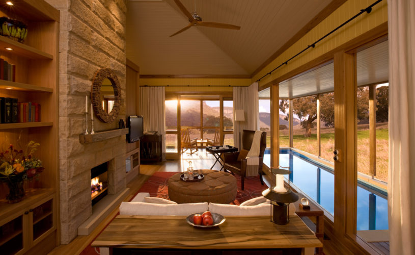 One of the suites at Emirates One&Only Wolgan Valley in the Blue Mountains