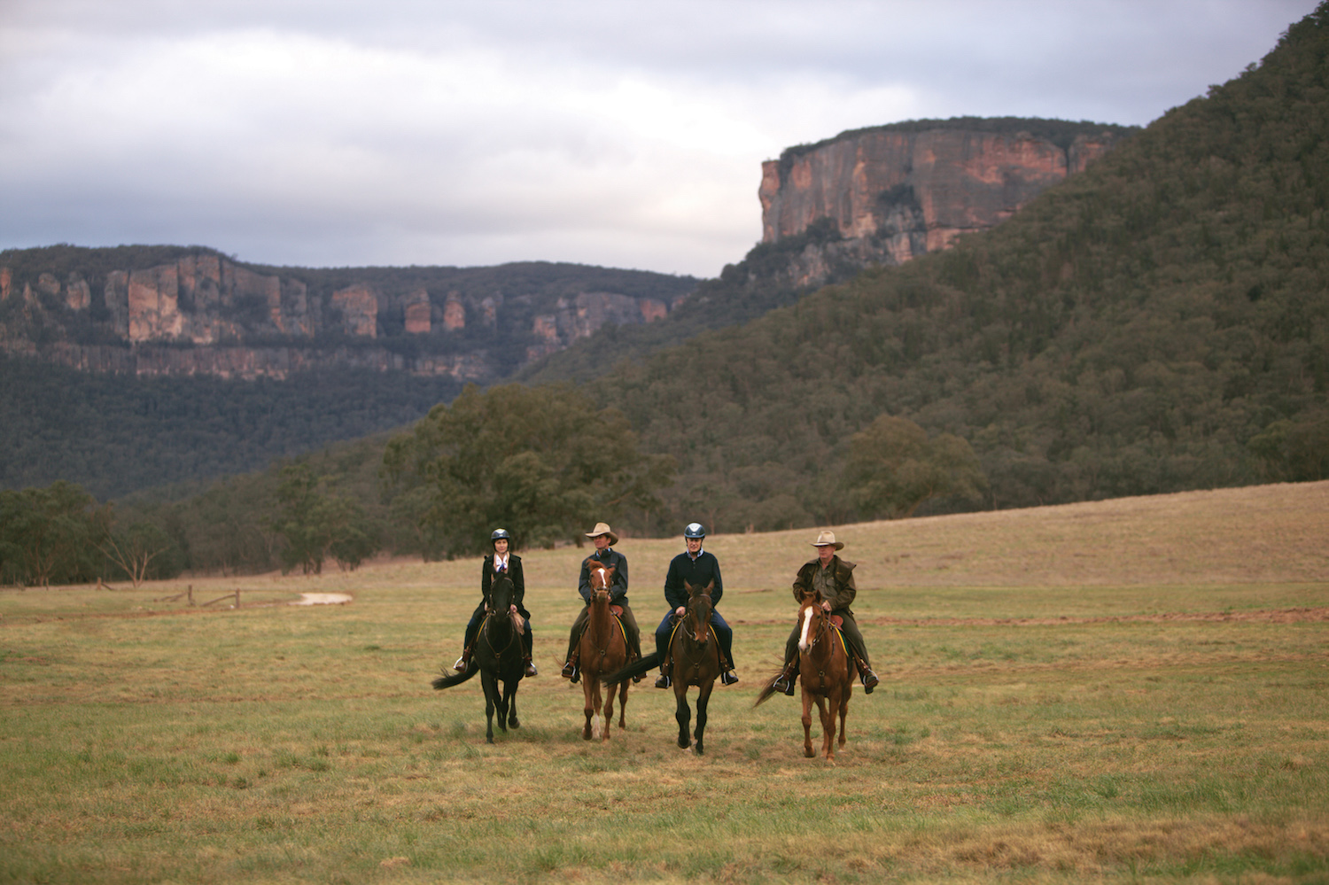 View wildlife by horseback at Emirates Wolgan Valley Blue Mountains