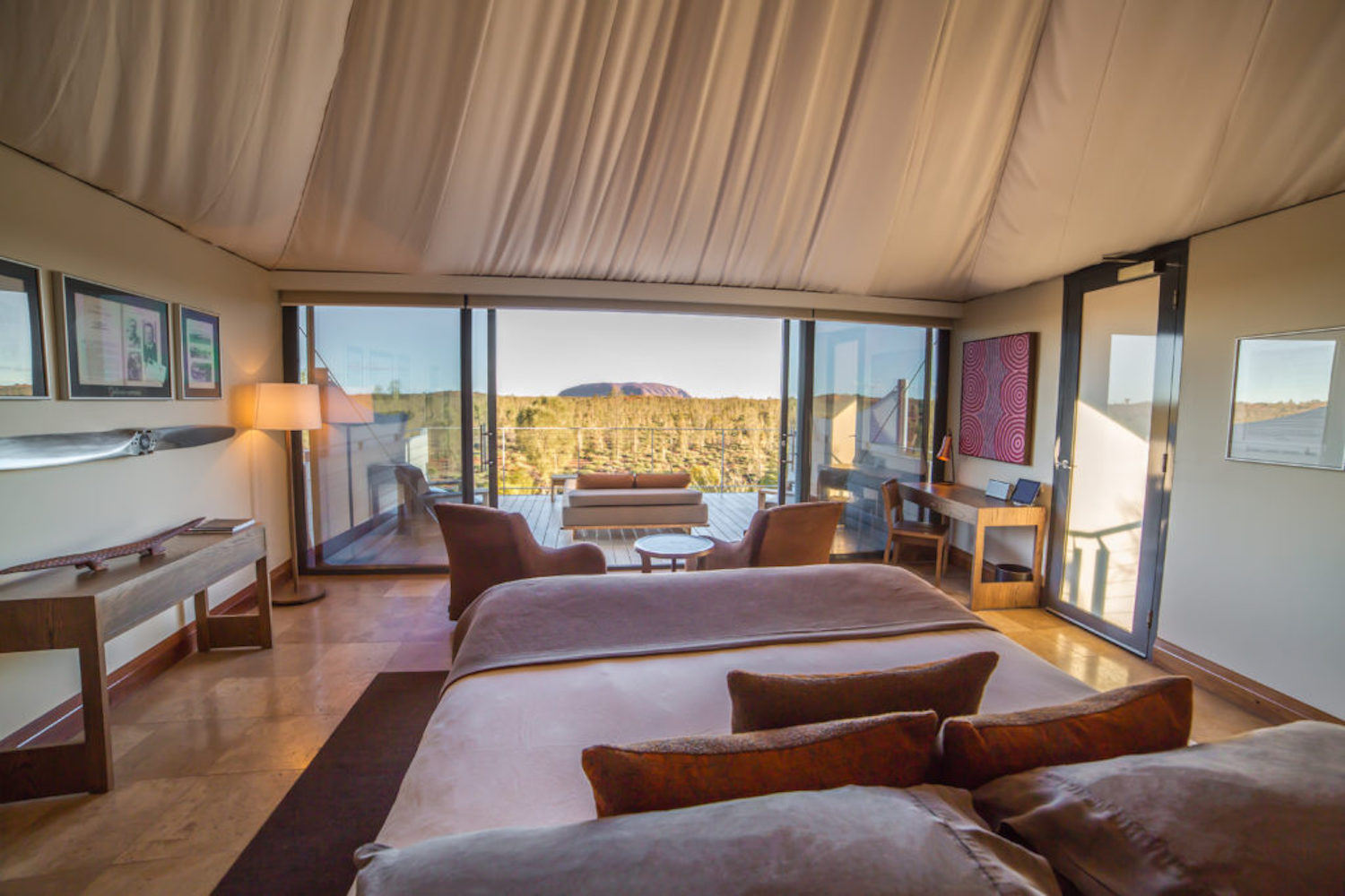 At Longitude 131° Uluru (Ayers Rock) can be seen from your bed!