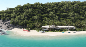 Accommodation on tropical island